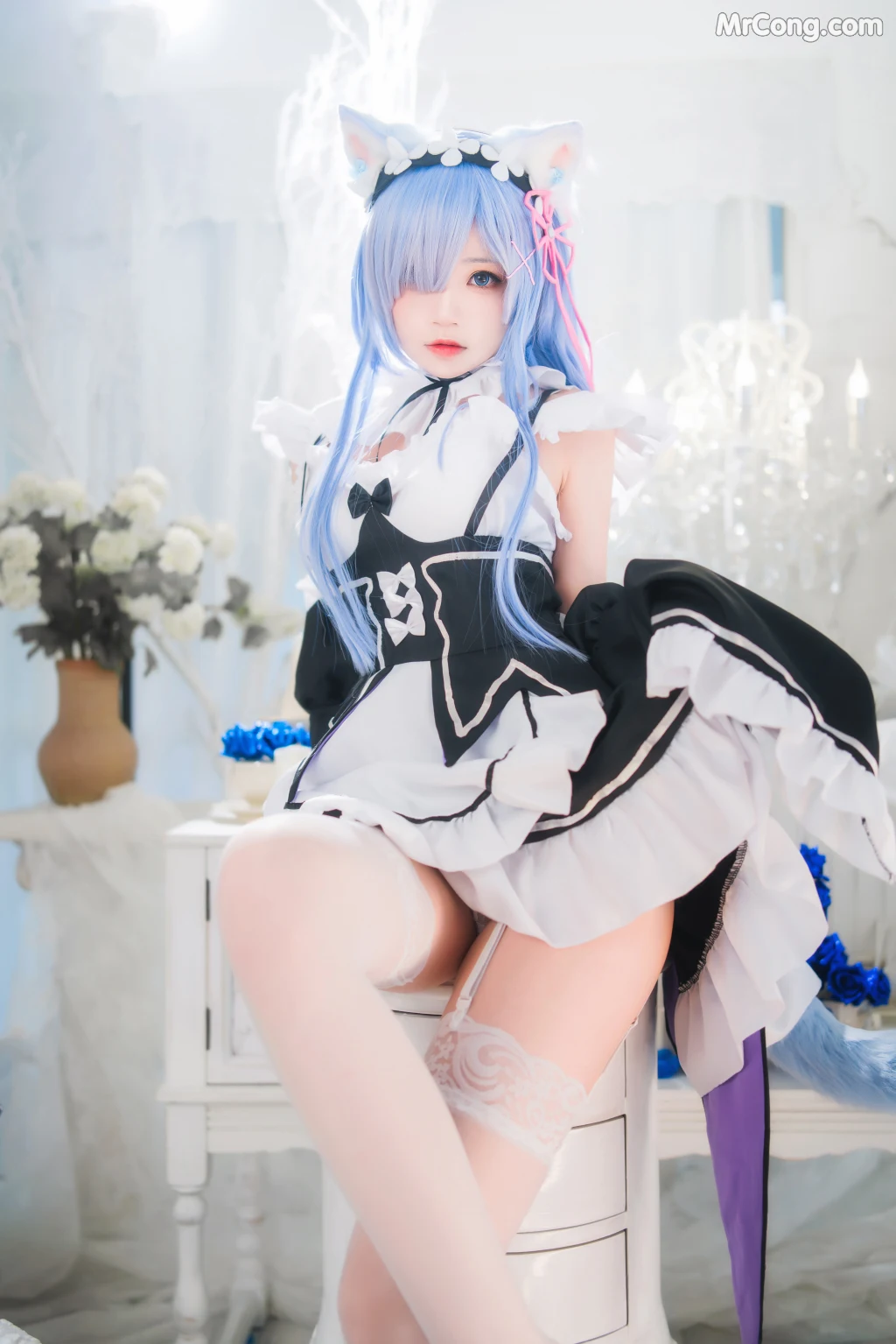 Coser@桜桃喵 Vol.132: 长发蕾姆 (89 photos) – Page 8