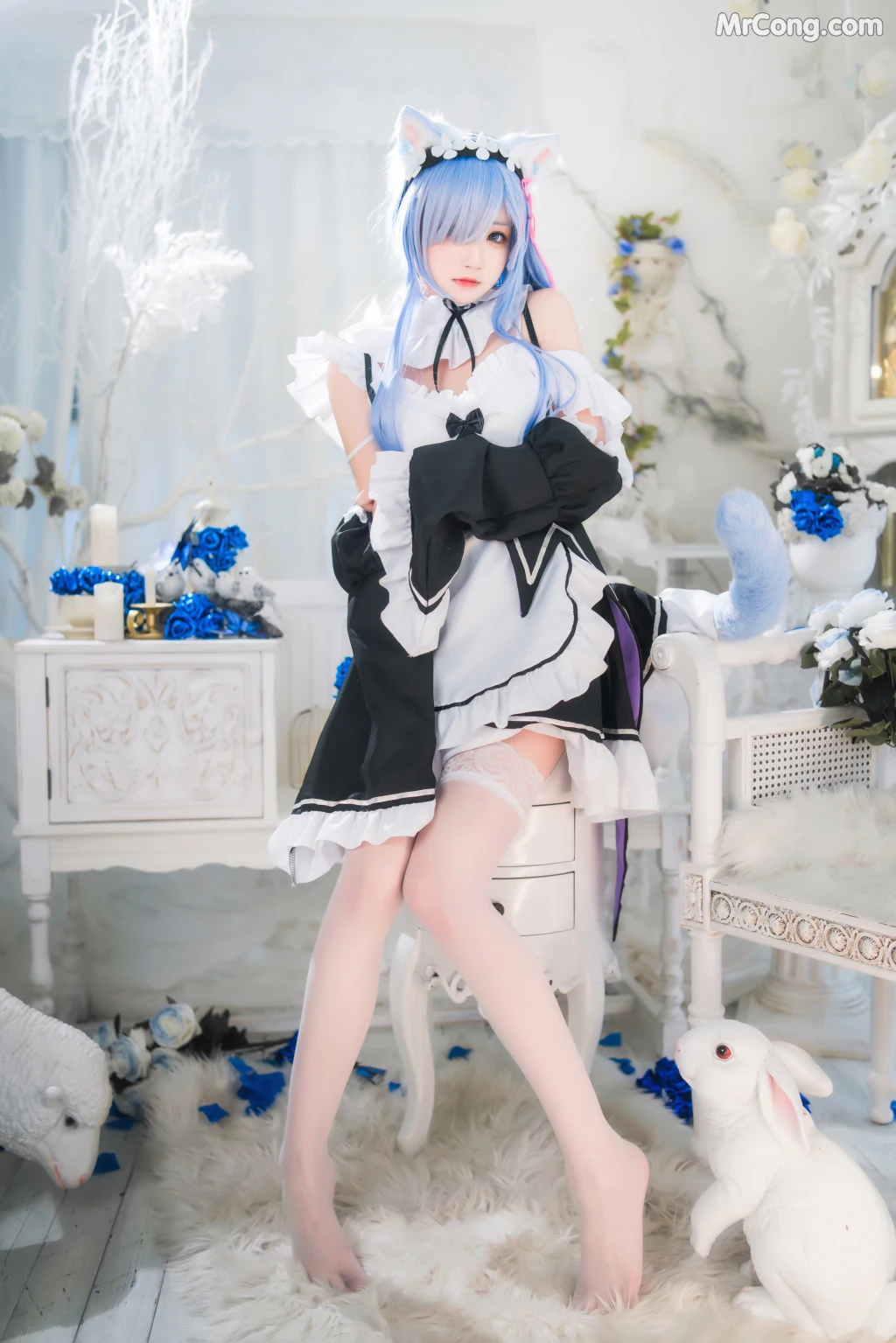 Coser@桜桃喵 Vol.132: 长发蕾姆 (89 photos) – Page 8