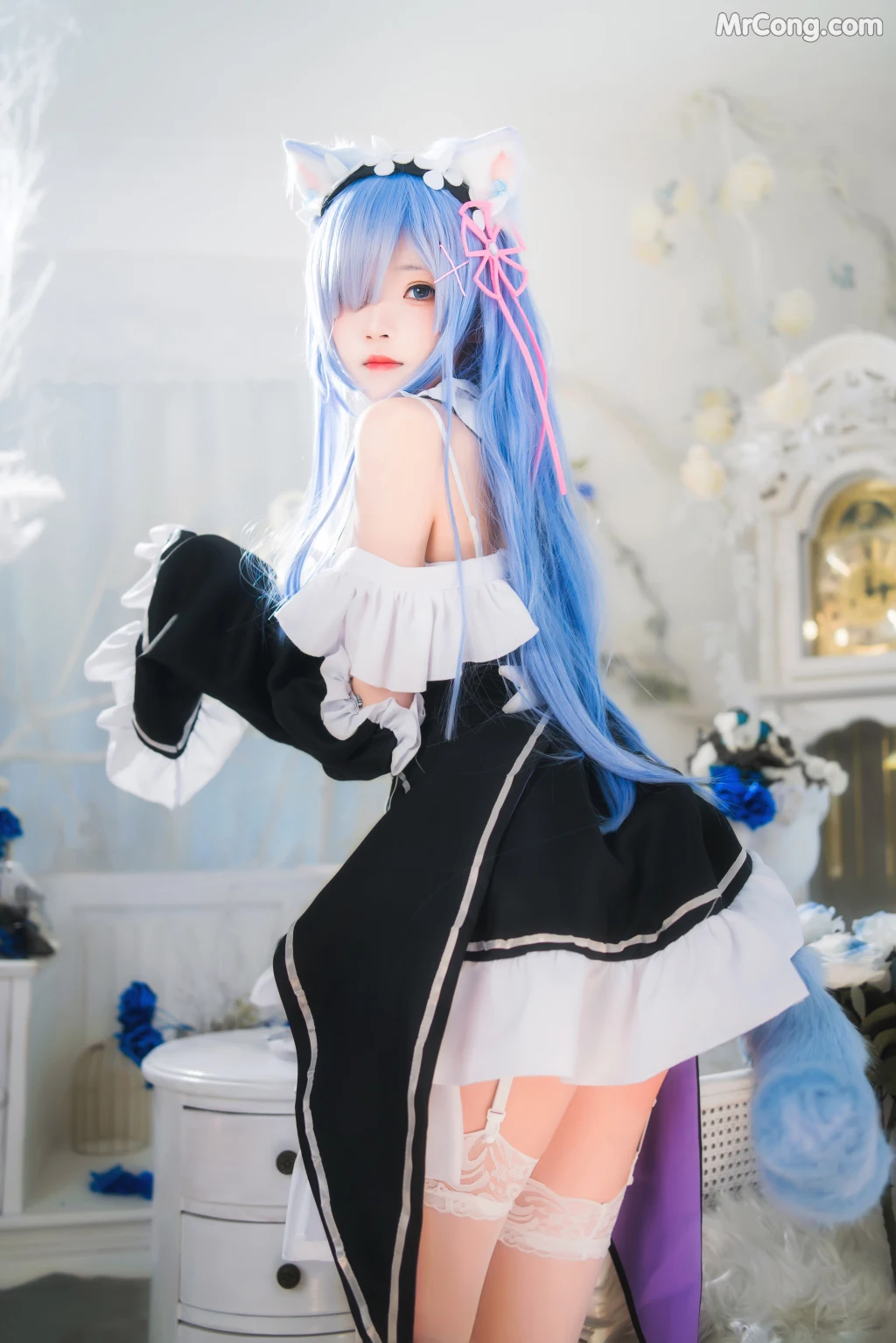 Coser@桜桃喵 Vol.132: 长发蕾姆 (89 photos) – Page 8