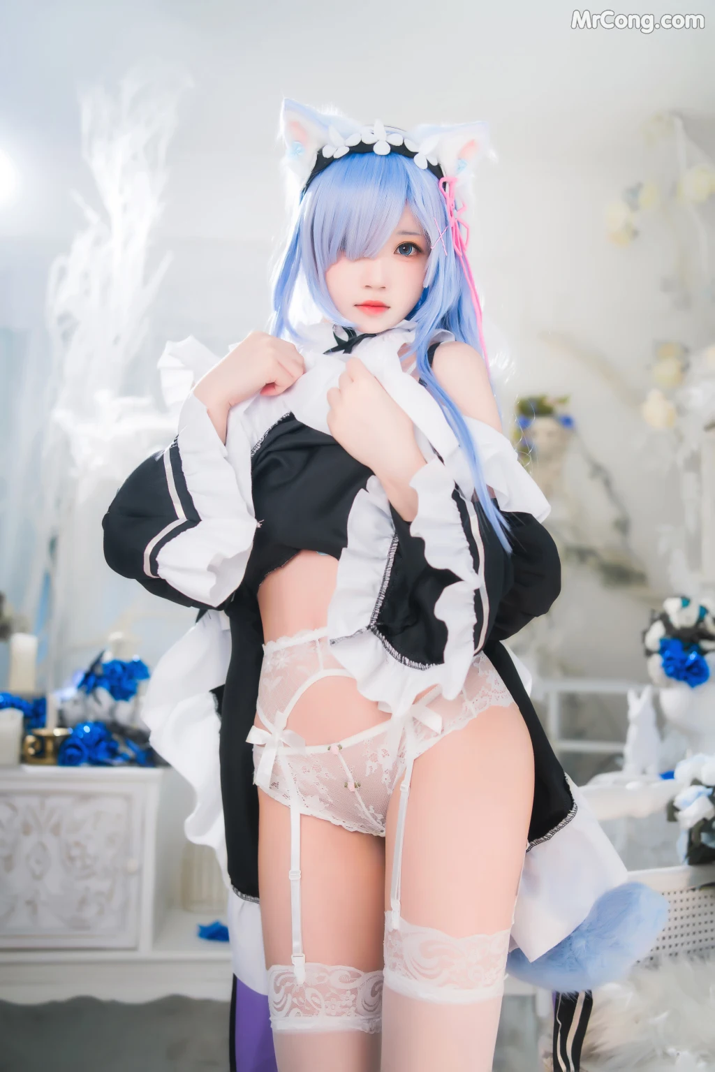 Coser@桜桃喵 Vol.132: 长发蕾姆 (89 photos) – Page 8