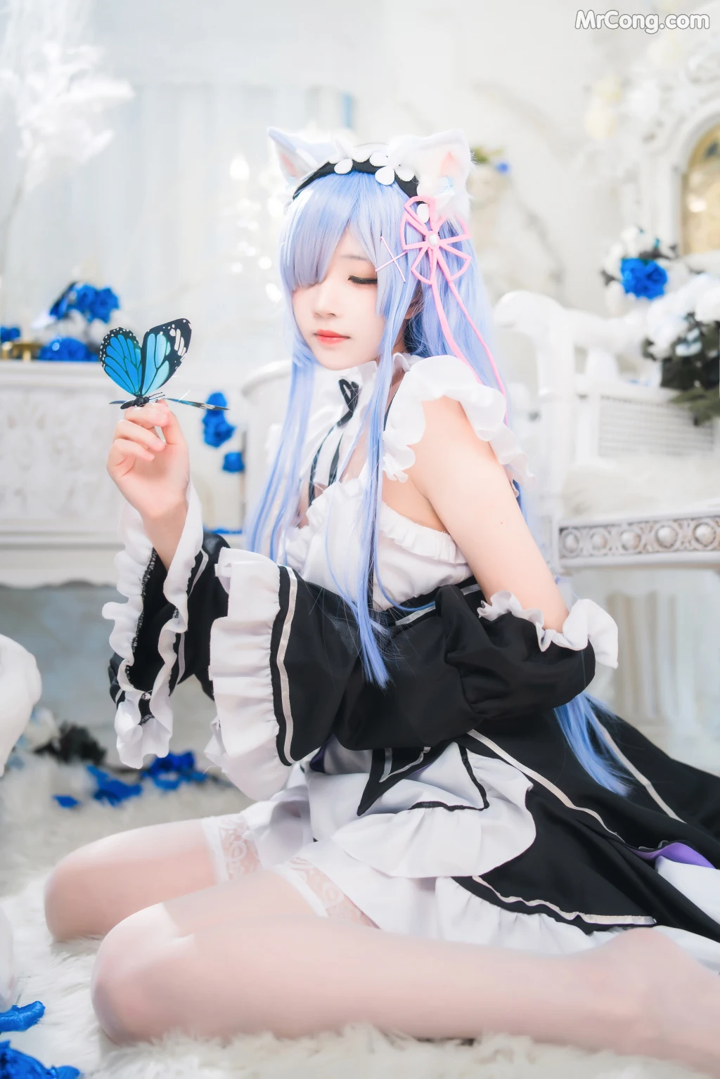 Coser@桜桃喵 Vol.132: 长发蕾姆 (89 photos) – Page 8