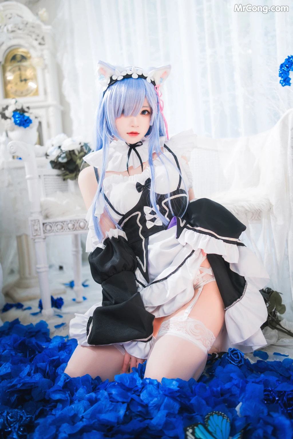 Coser@桜桃喵 Vol.132: 长发蕾姆 (89 photos) – Page 9