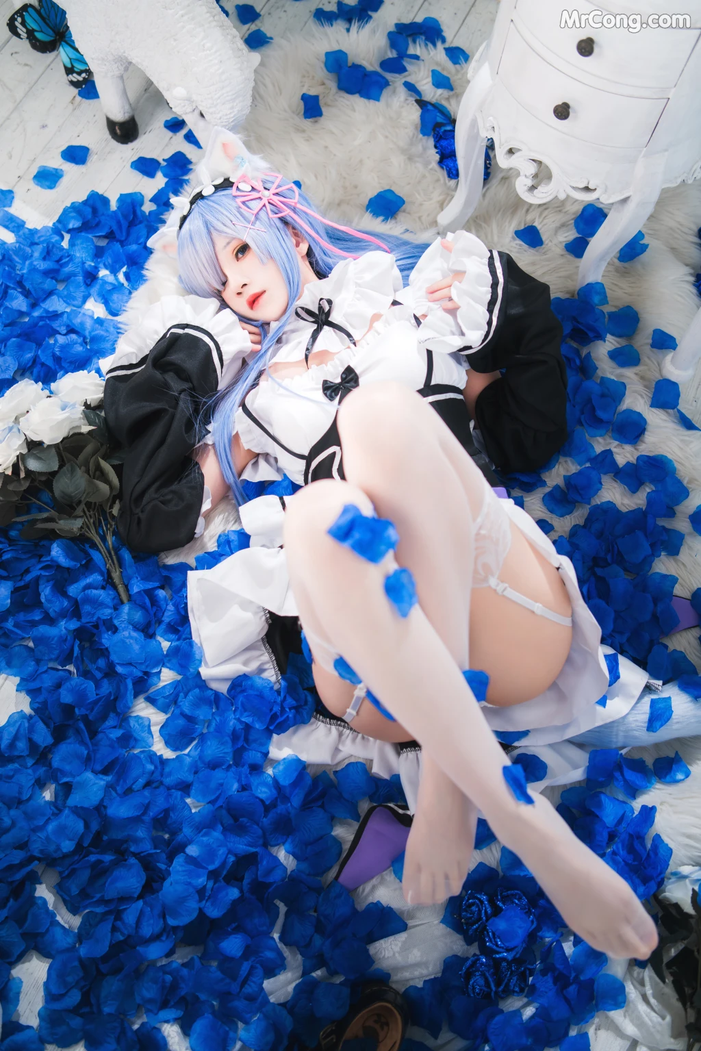 Coser@桜桃喵 Vol.132: 长发蕾姆 (89 photos) – Page 9