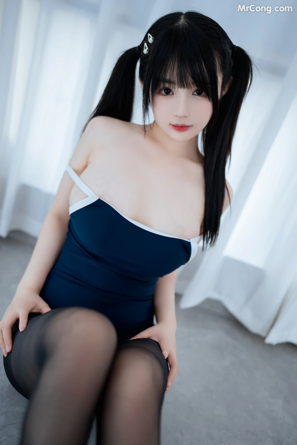 Coser@桜井宁宁 Vol.060: 黑丝死库水 (78 photos)