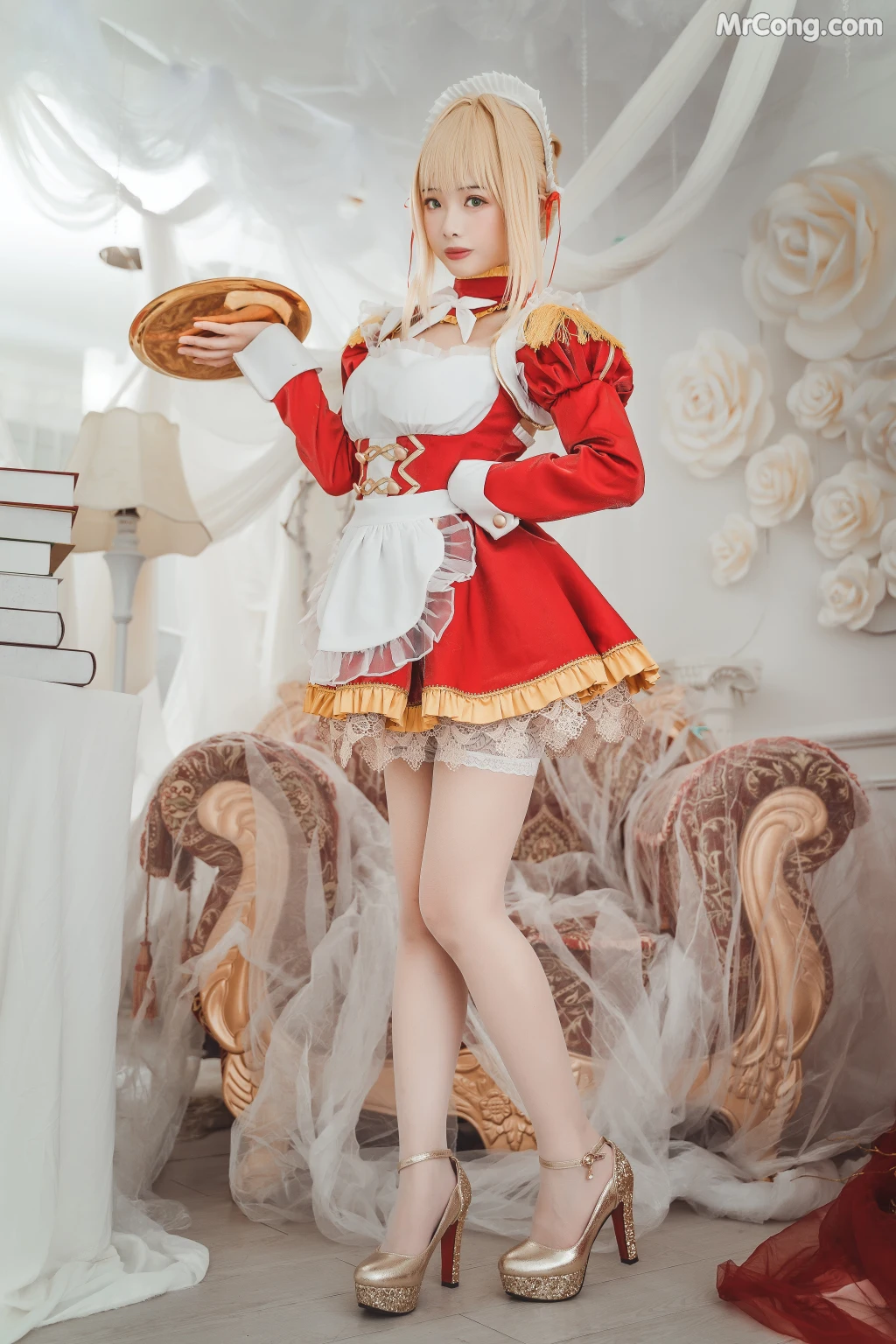 Coser@雯妹不讲道理 No.028: 尼禄女仆 (20 photos)