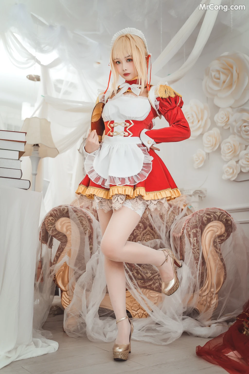 Coser@雯妹不讲道理 No.028: 尼禄女仆 (20 photos)