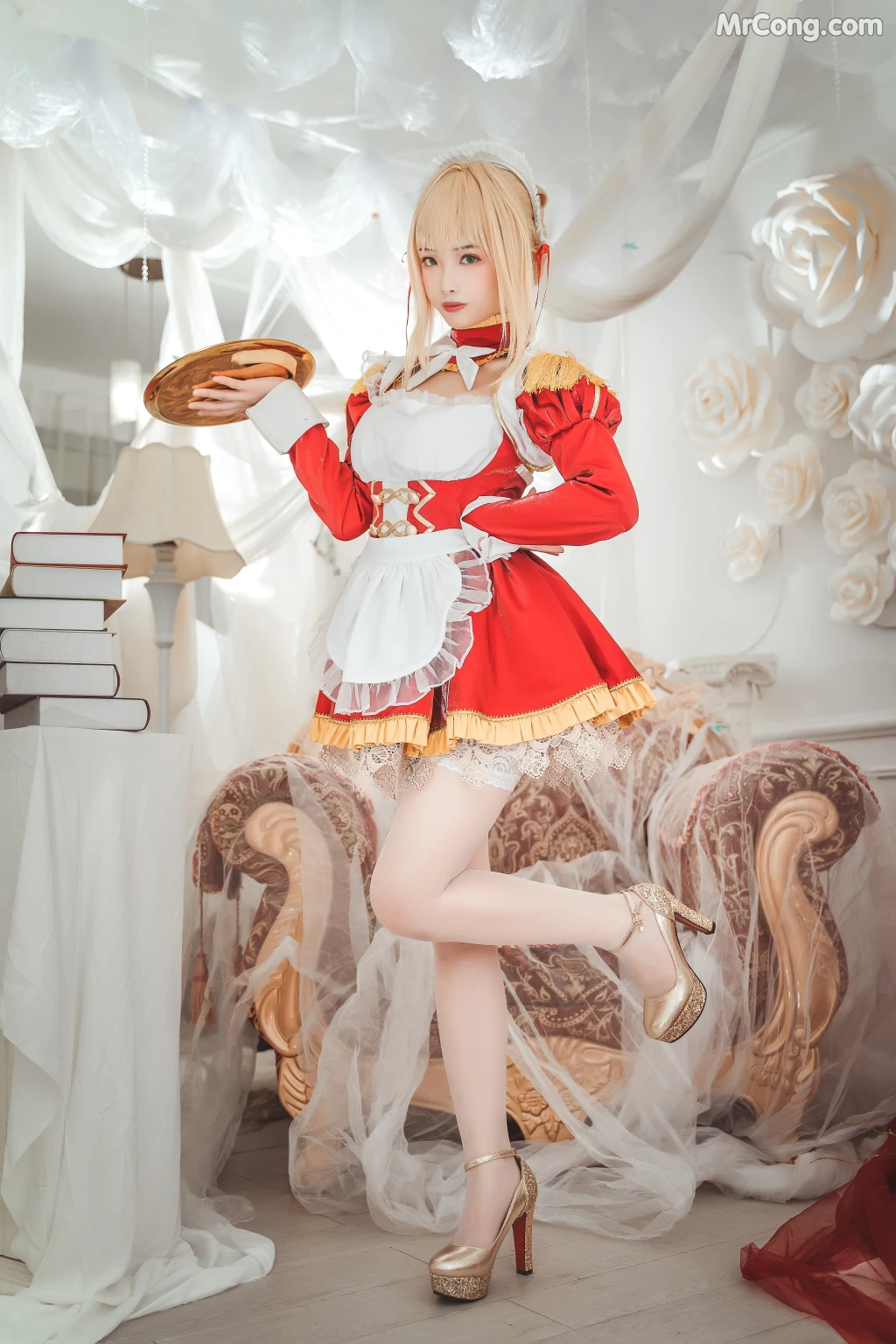 Coser@雯妹不讲道理 No.028: 尼禄女仆 (20 photos)
