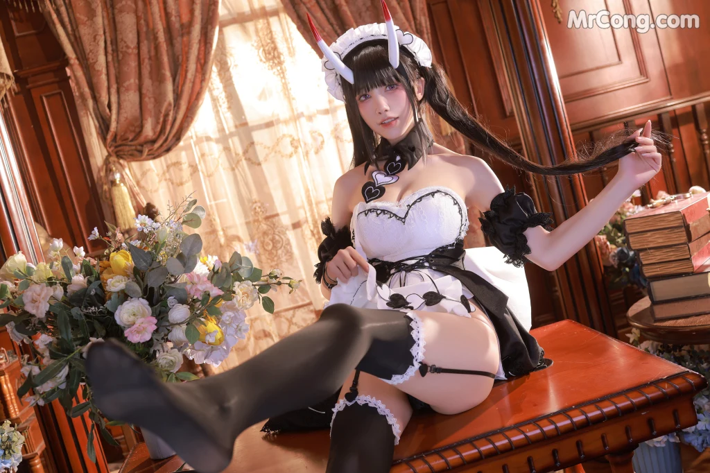Coser@水淼Aqua Vol.129: AzurLane诺西罗女仆 (61 photos)