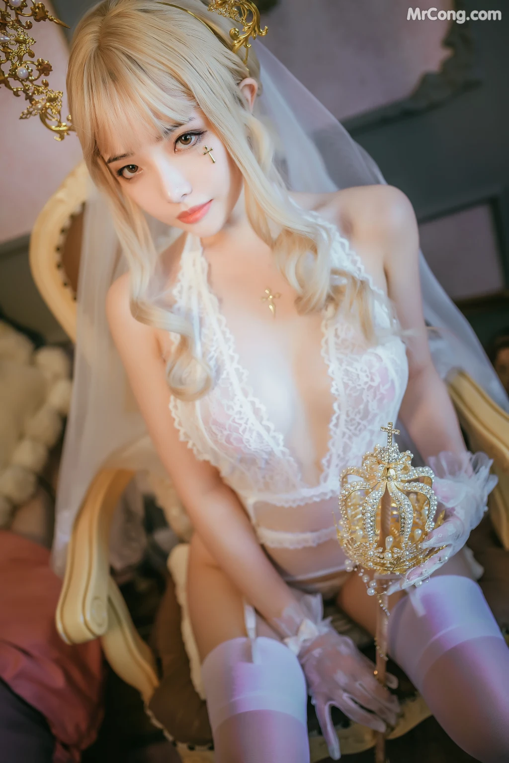 Coser@雯妹不讲道理 No.036: 圣母 (38 photos) – Page 3