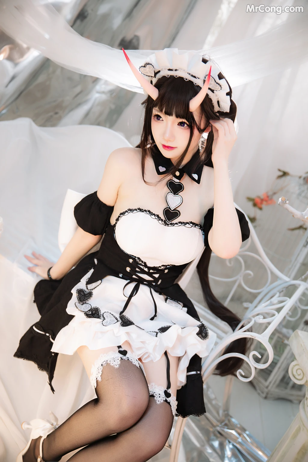 Coser@雪晴Astra (雪晴嘟嘟) Vol.041: 能代女仆 (60 photos) – Page 4