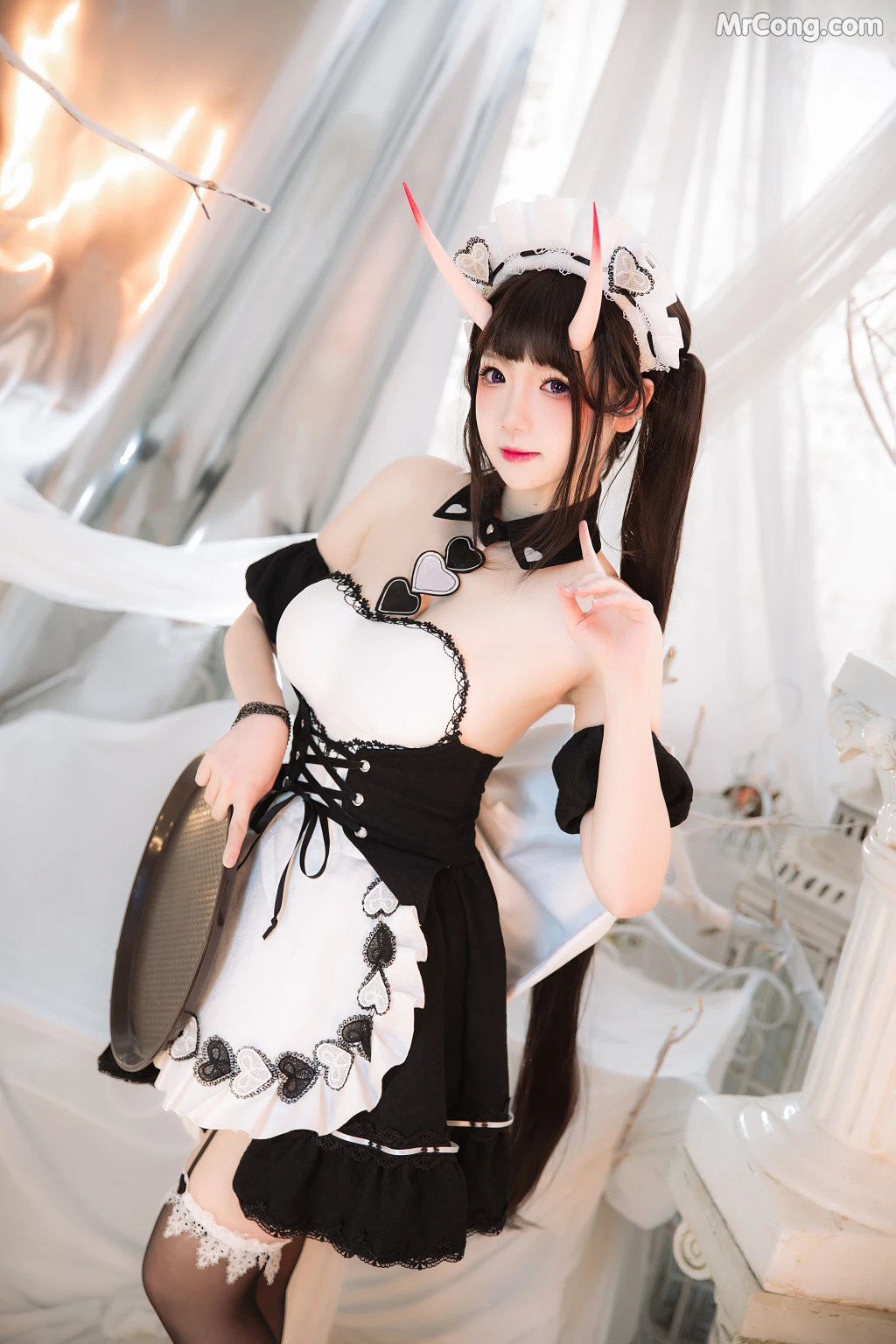 Coser@雪晴Astra (雪晴嘟嘟) Vol.041: 能代女仆 (60 photos) – Page 6
