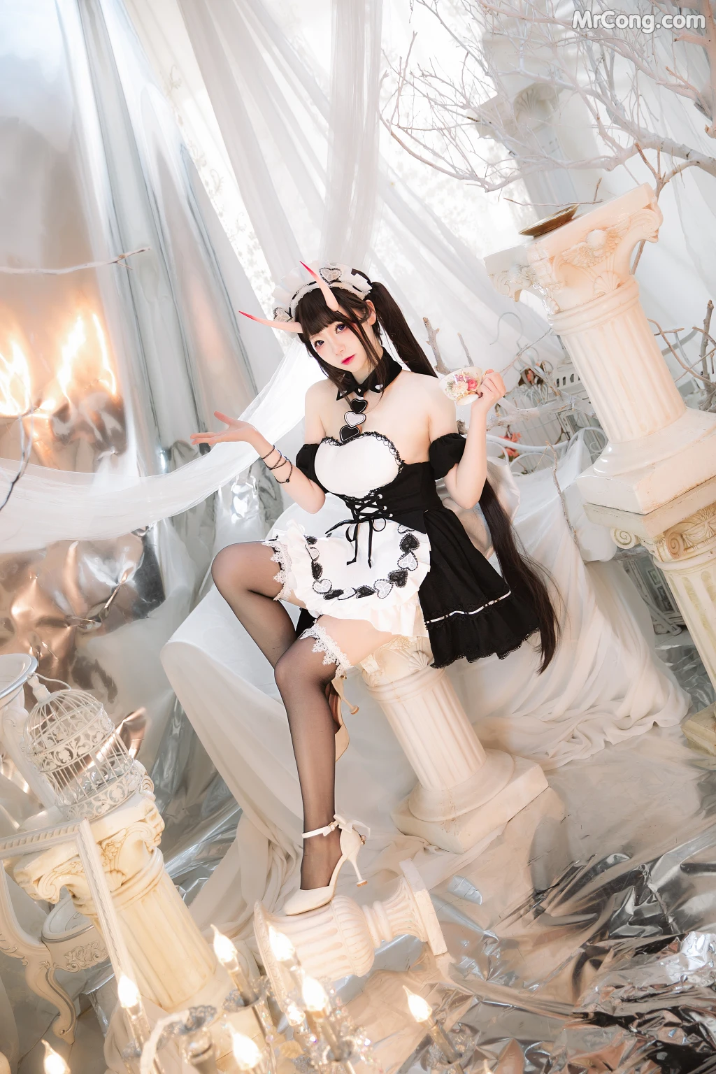 Coser@雪晴Astra (雪晴嘟嘟) Vol.041: 能代女仆 (60 photos) – Page 6