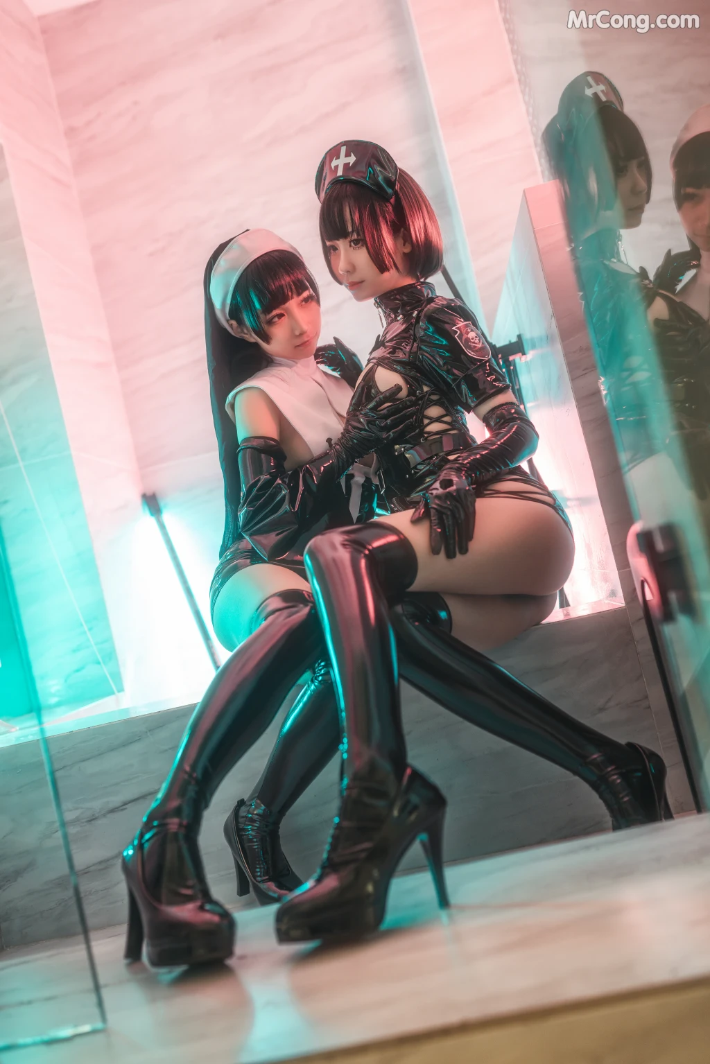 Coser@蠢沫沫 (chunmomo) Vol.071: 修女×护士 (50 photos) – Page 4