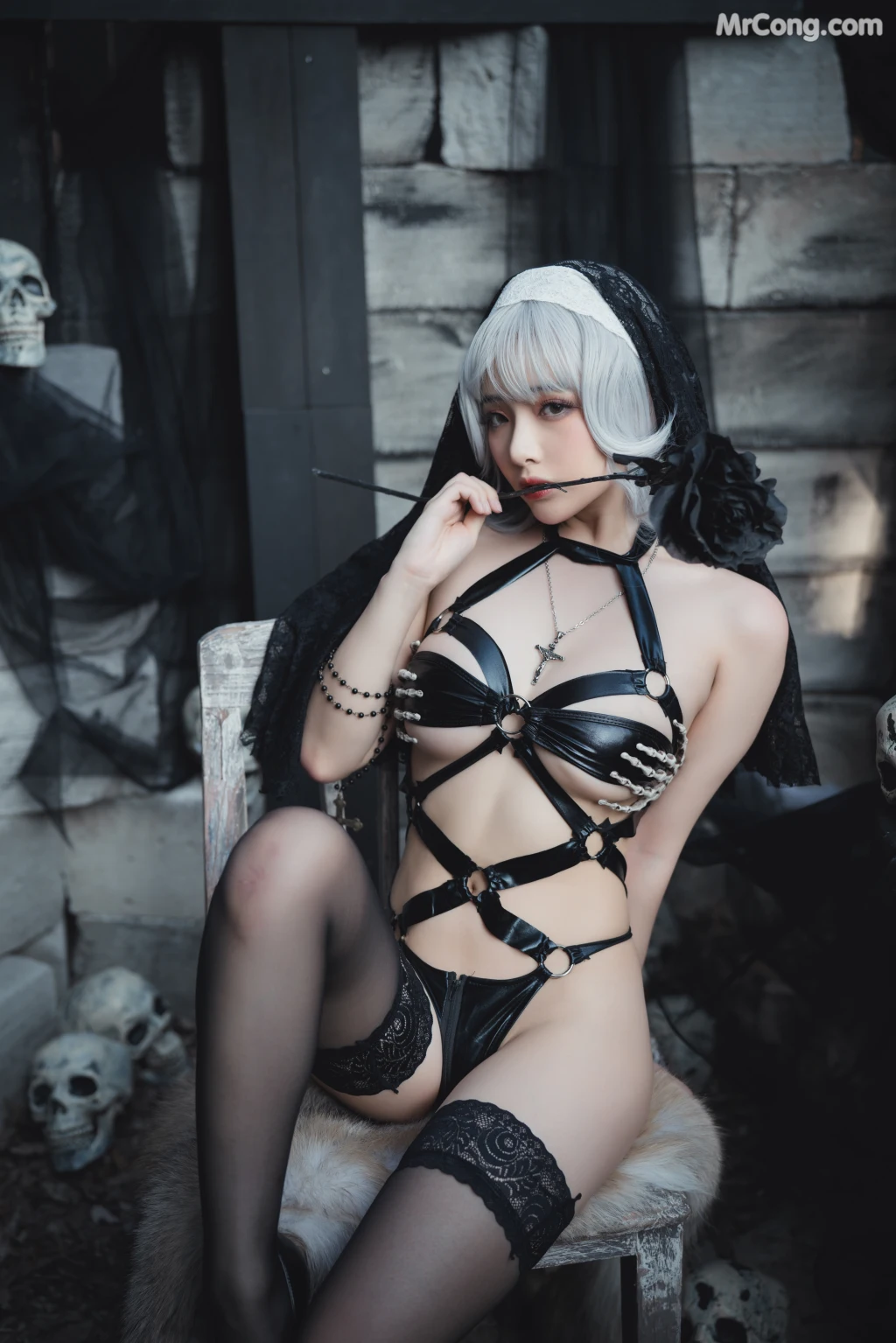 Coser@雯妹不讲道理 No.045: 暗黑修女 (28 photos) – Page 2