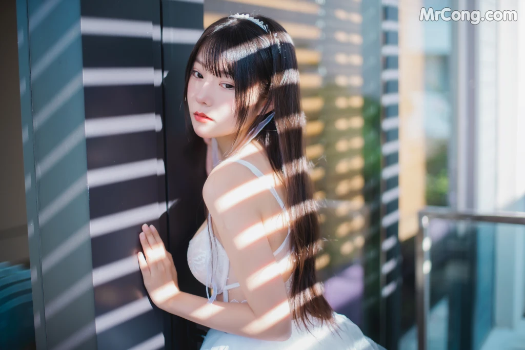 Coser@香草喵露露 No.041: 杨枝甘露 白色纱裙 (48 photos + 1 video) – Page 3