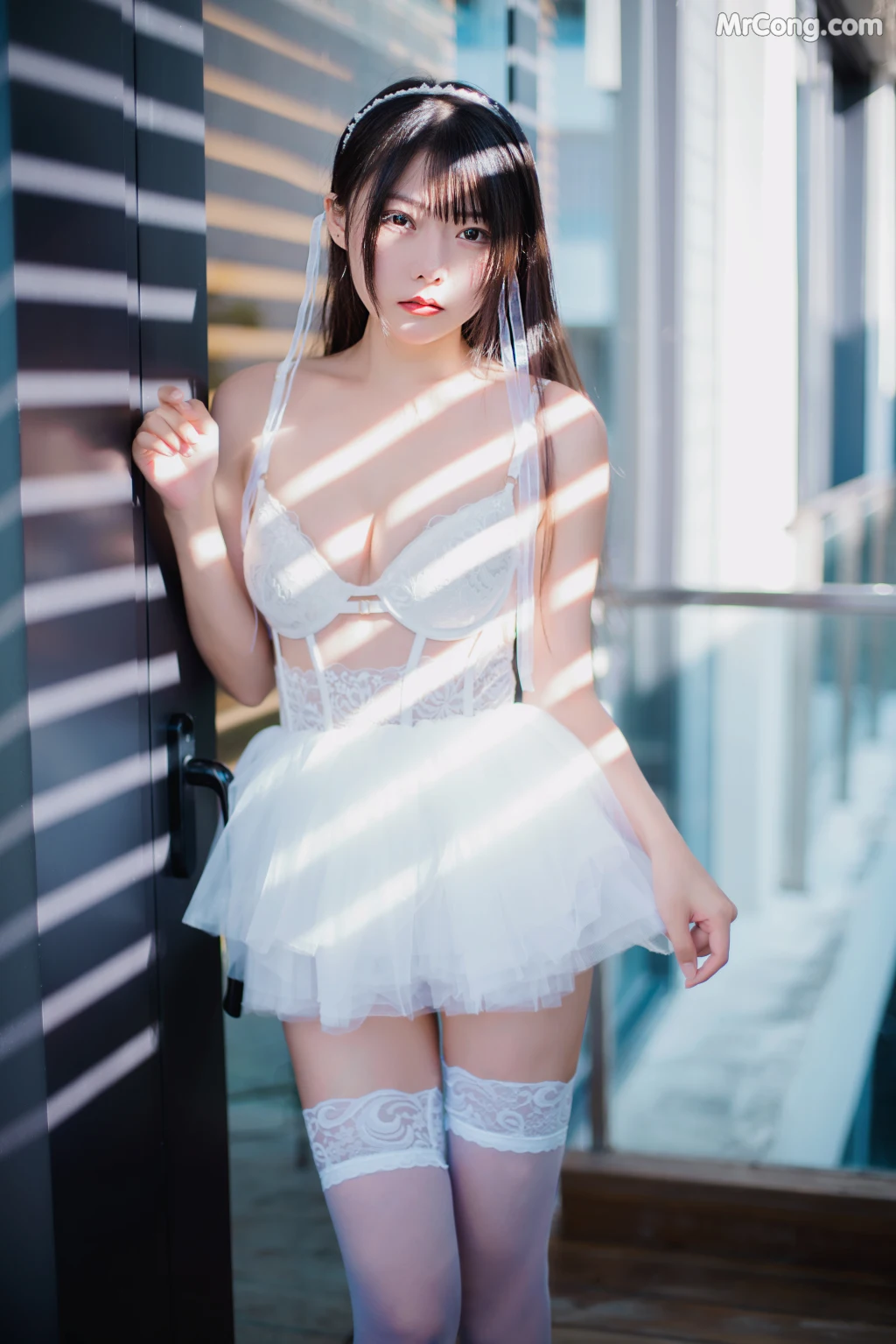 Coser@香草喵露露 No.041: 杨枝甘露 白色纱裙 (48 photos + 1 video) – Page 4