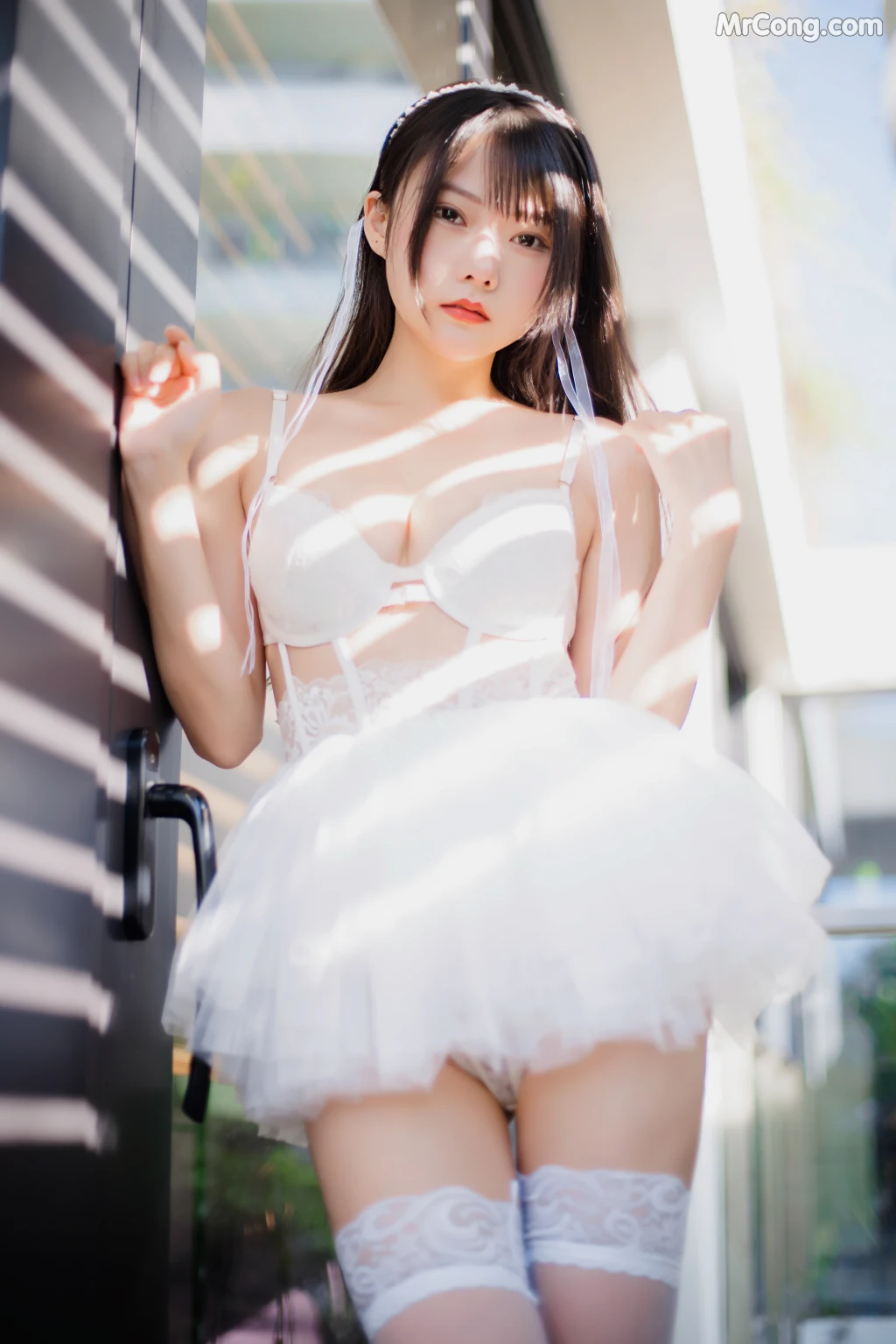 Coser@香草喵露露 No.041: 杨枝甘露 白色纱裙 (48 photos + 1 video) – Page 5