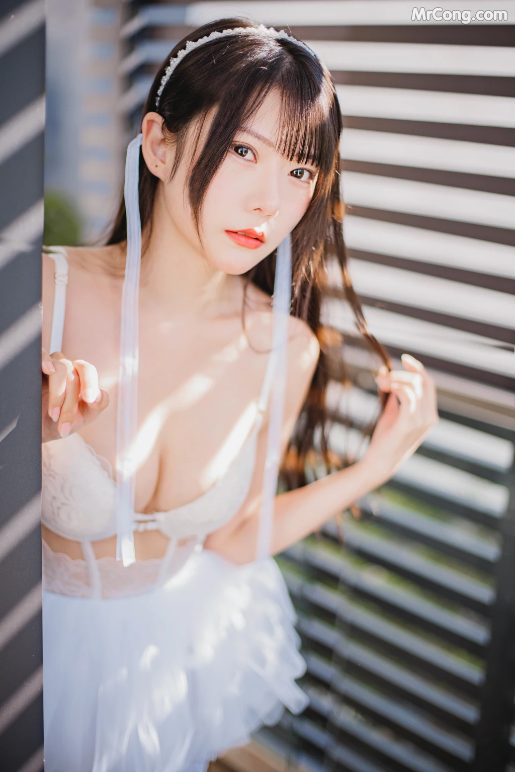 Coser@香草喵露露 No.041: 杨枝甘露 白色纱裙 (48 photos + 1 video) – Page 5