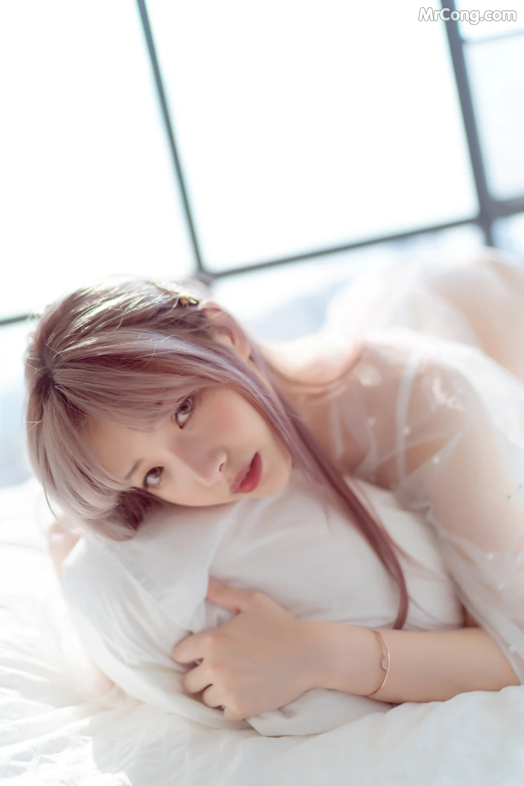 Coser@雯妹不讲道理 No.046: 白色镂空 (50 photos) – Page 5