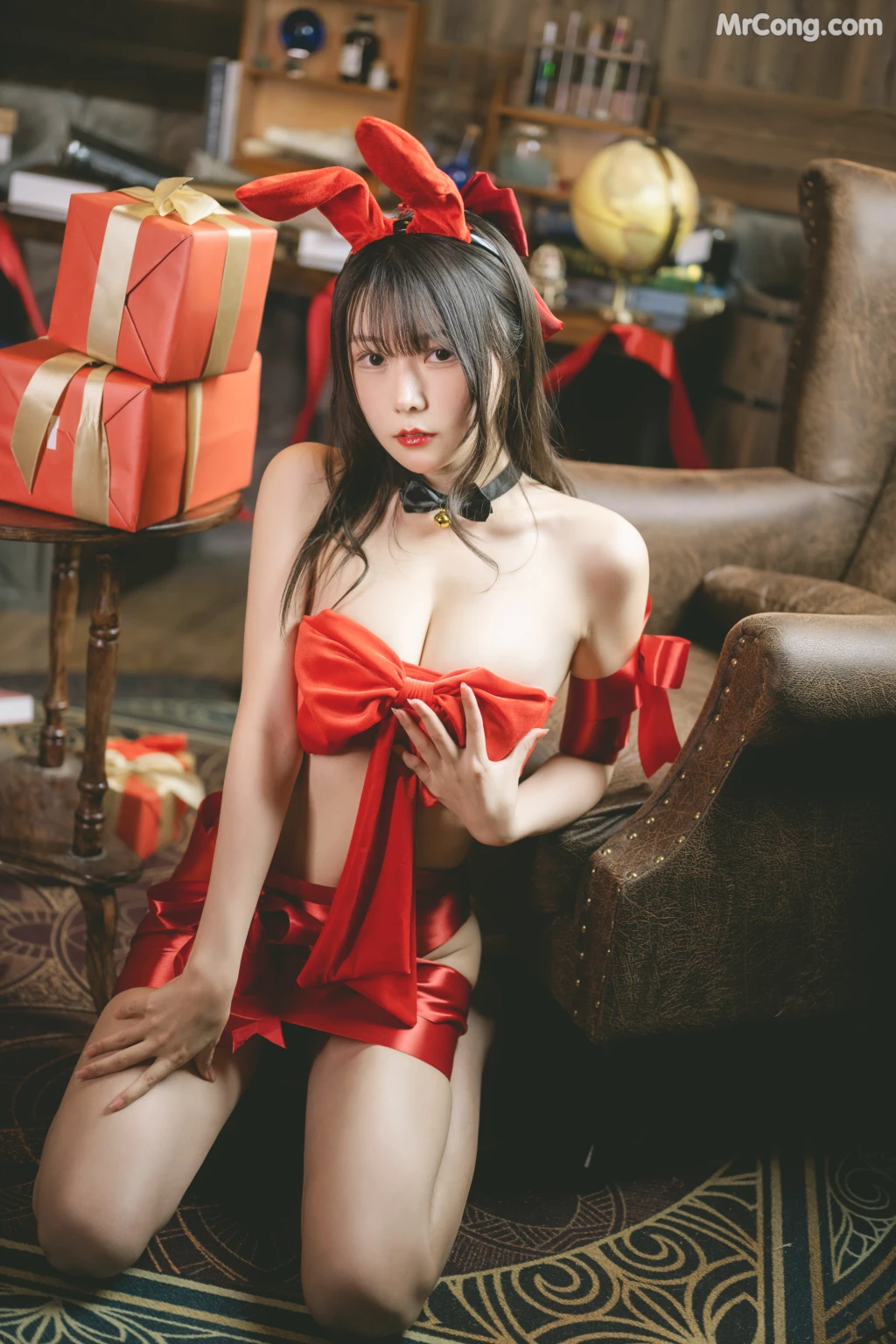 Coser@香草喵露露 No.42: 杨枝甘露 红色丝带礼物 (54 photos + 1 video) – Page 3