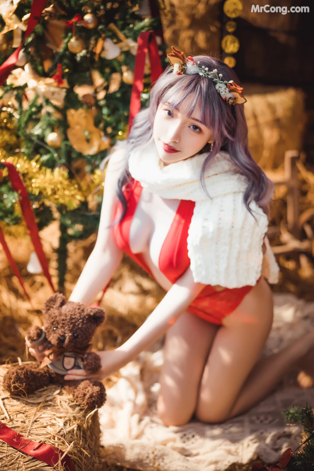 Coser@雯妹不讲道理 No.048: 2020圣诞 (30 photos)