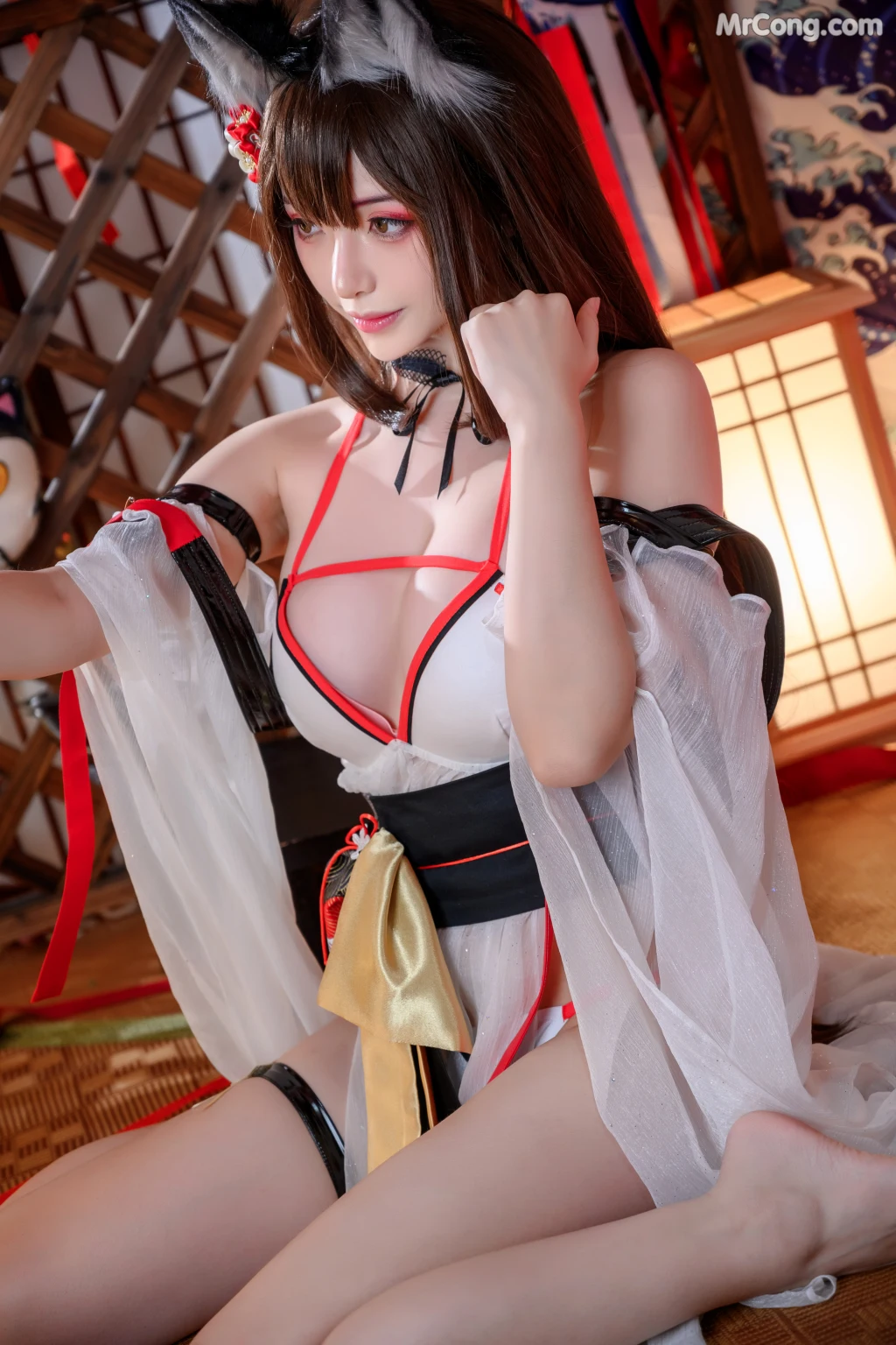Coser@雯妹不讲道理 No.051: 天城水着 (40 photos)