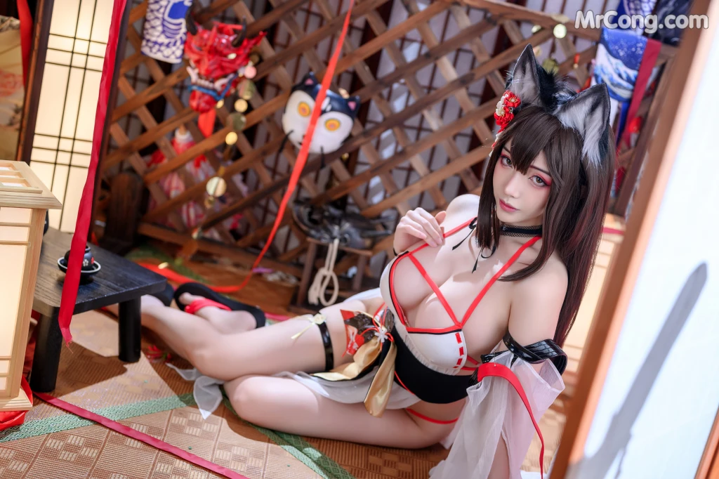 Coser@雯妹不讲道理 No.051: 天城水着 (40 photos)