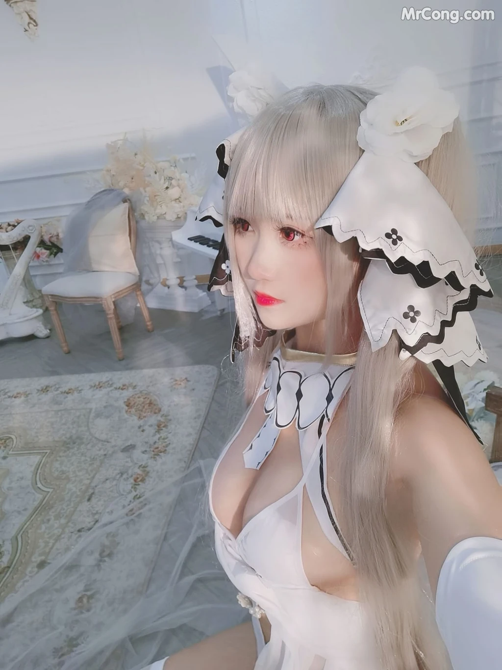 Coser@三度_69 Vol.076: 可畏白纱 (55 photos)