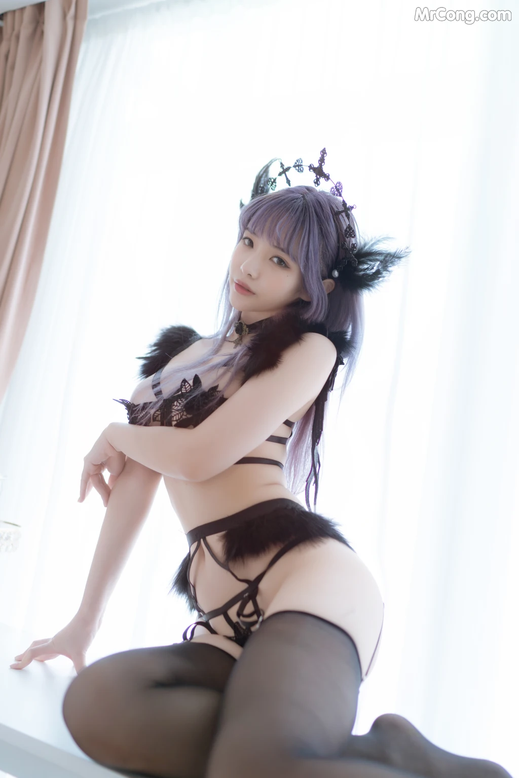 Coser@雯妹不讲道理 No.059: 黑色天使 (46 photos) – Page 3