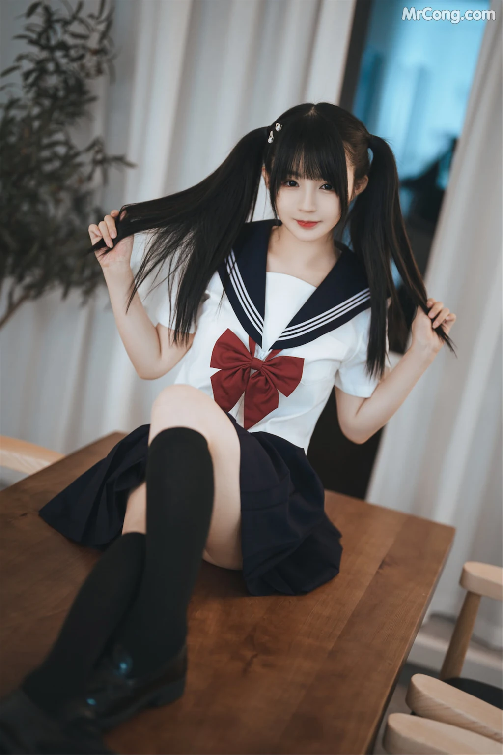 Coser@桜井宁宁 Vol.062: 双马尾JK (70 photos) – Page 5
