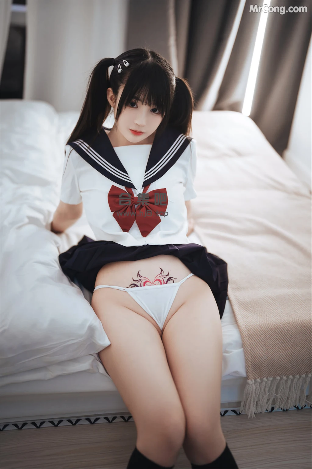 Coser@桜井宁宁 Vol.062: 双马尾JK (70 photos) – Page 6
