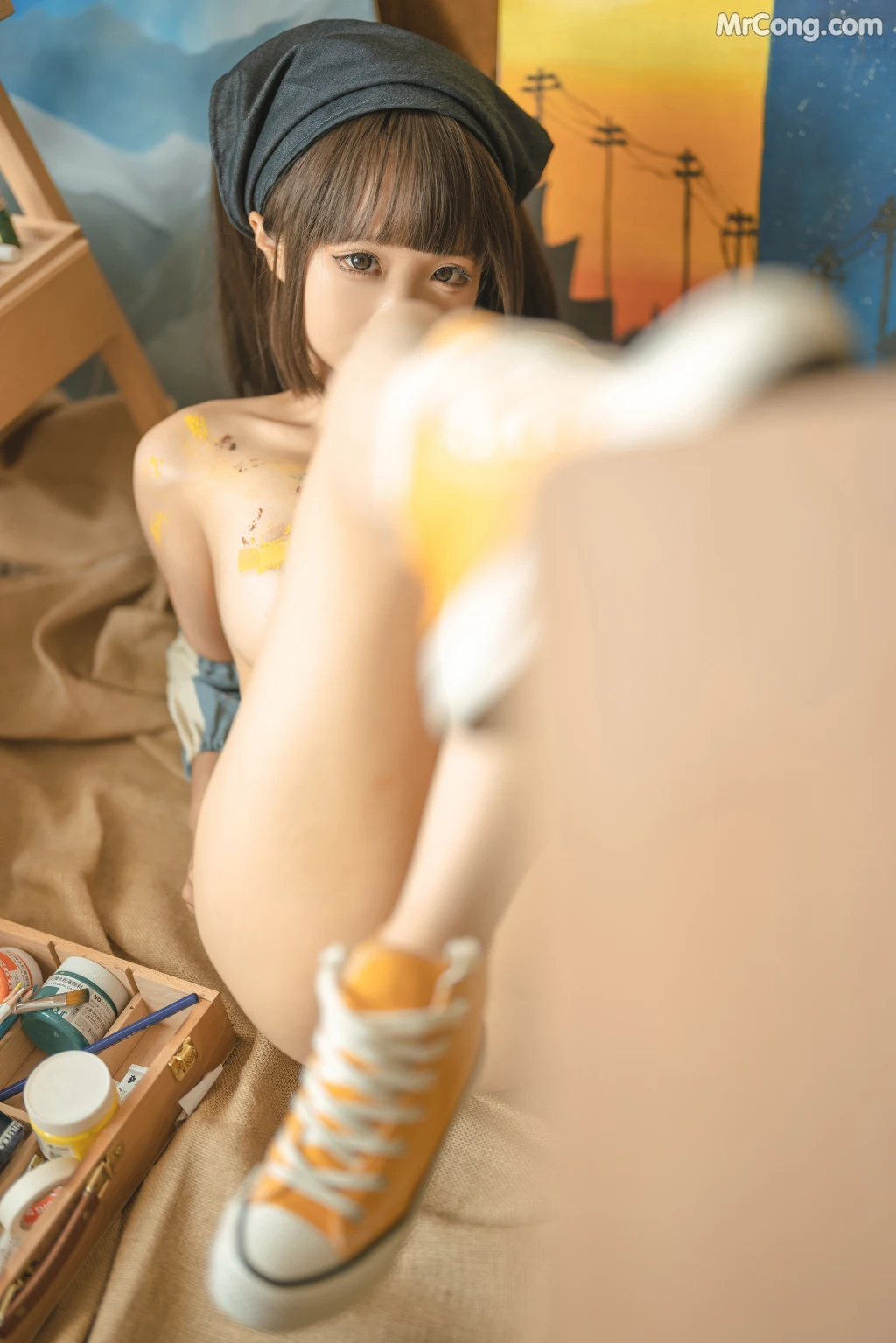 Coser@蠢沫沫 (chunmomo): 小画家 (Small Painter) (110 photos) – Page 2