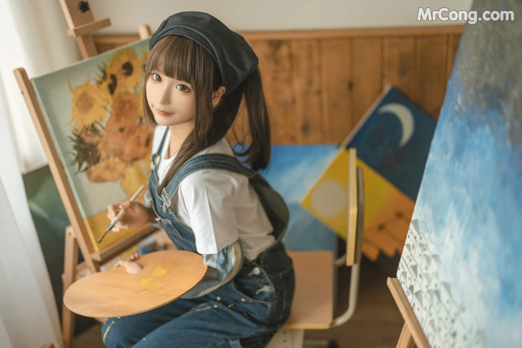Coser@蠢沫沫 (chunmomo): 小画家 (Small Painter) (110 photos) – Page 4