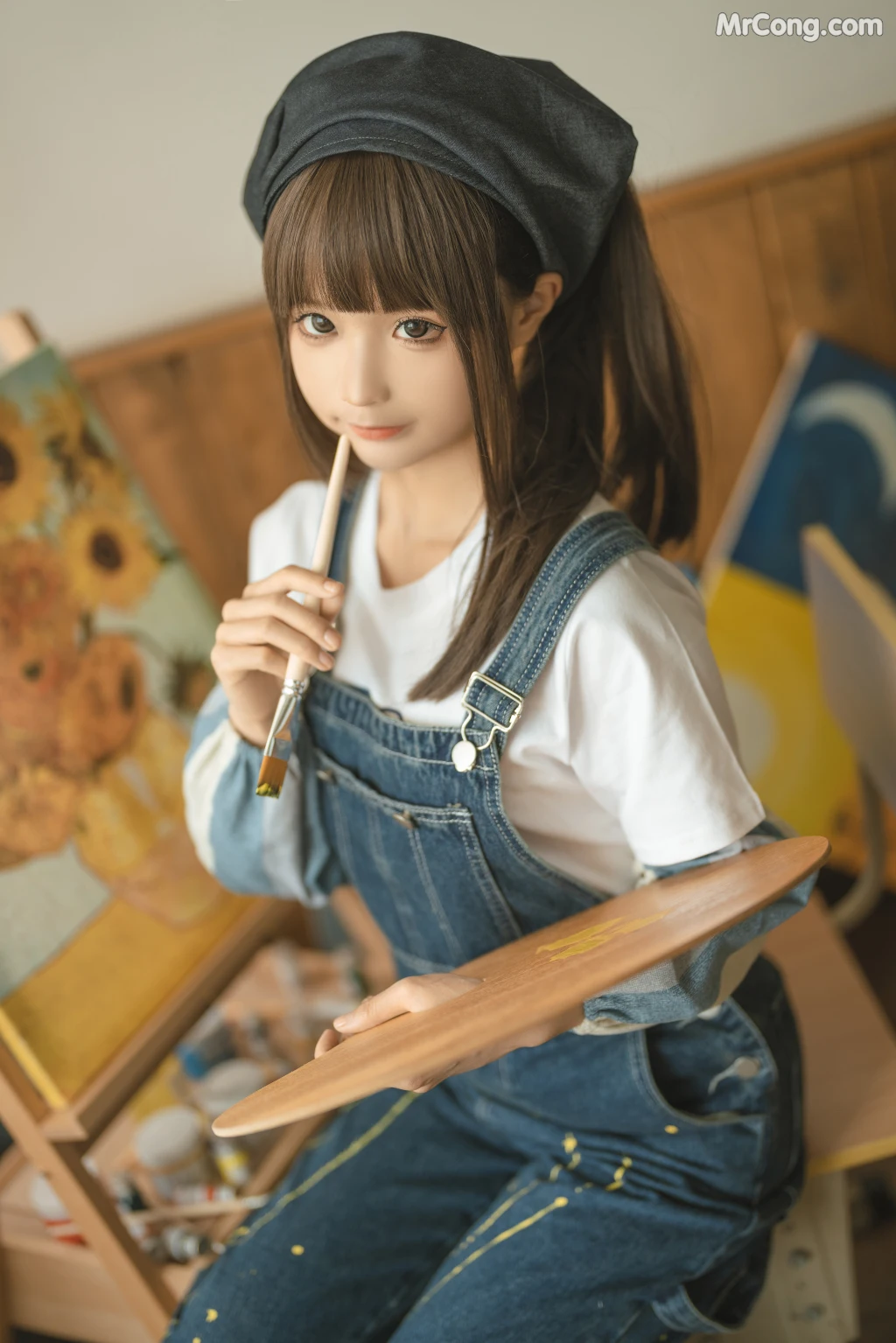 Coser@蠢沫沫 (chunmomo): 小画家 (Small Painter) (110 photos) – Page 4