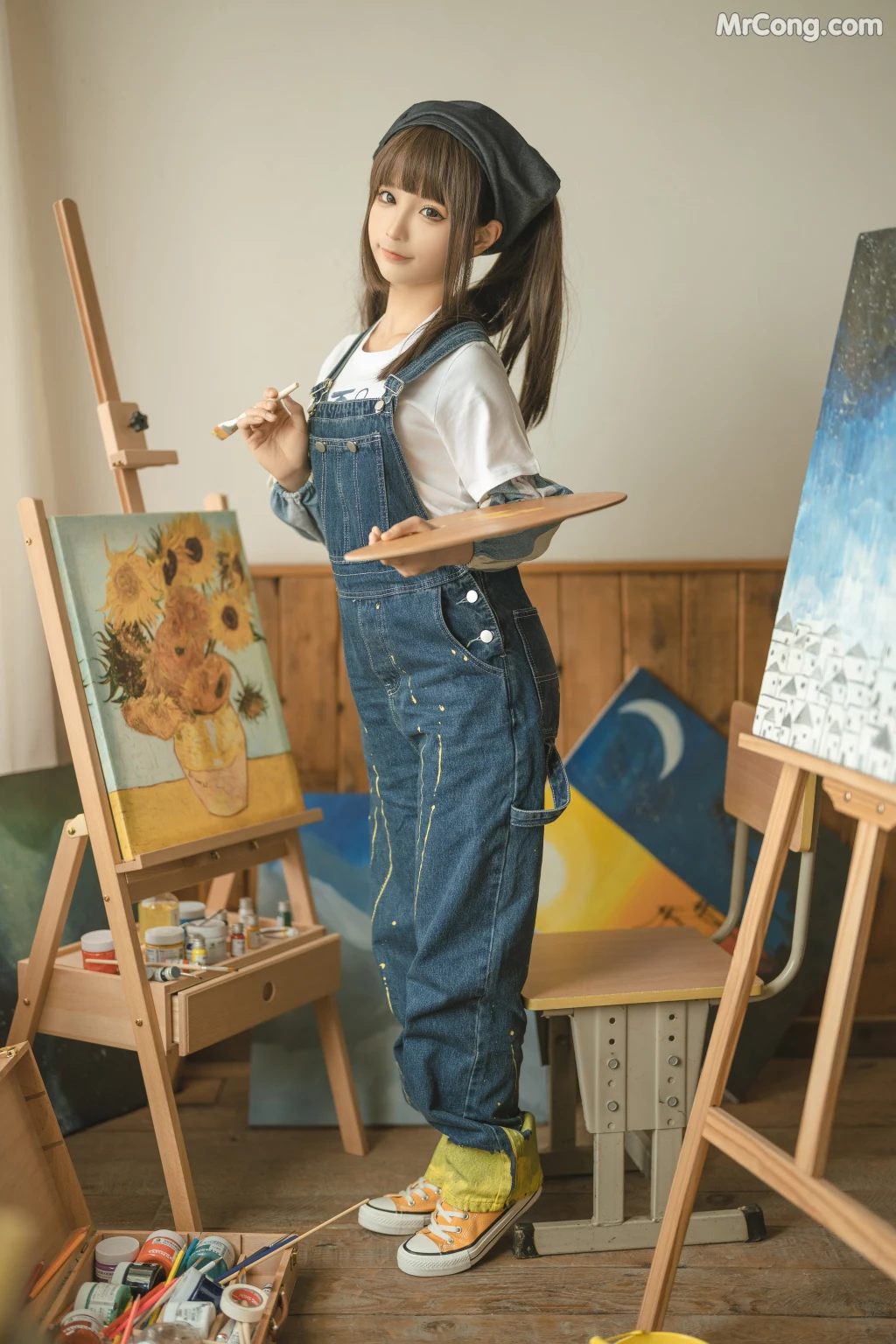 Coser@蠢沫沫 (chunmomo): 小画家 (Small Painter) (110 photos) – Page 4