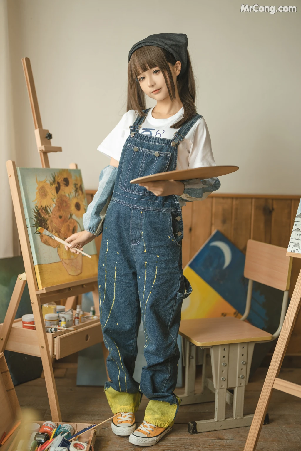 Coser@蠢沫沫 (chunmomo): 小画家 (Small Painter) (110 photos) – Page 4