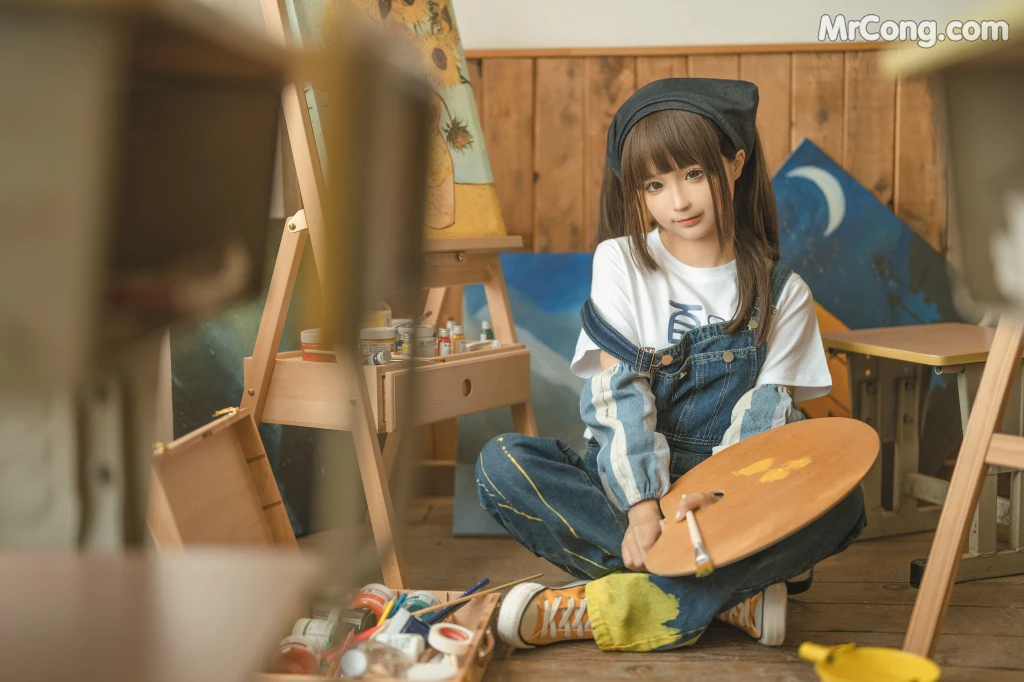 Coser@蠢沫沫 (chunmomo): 小画家 (Small Painter) (110 photos) – Page 4
