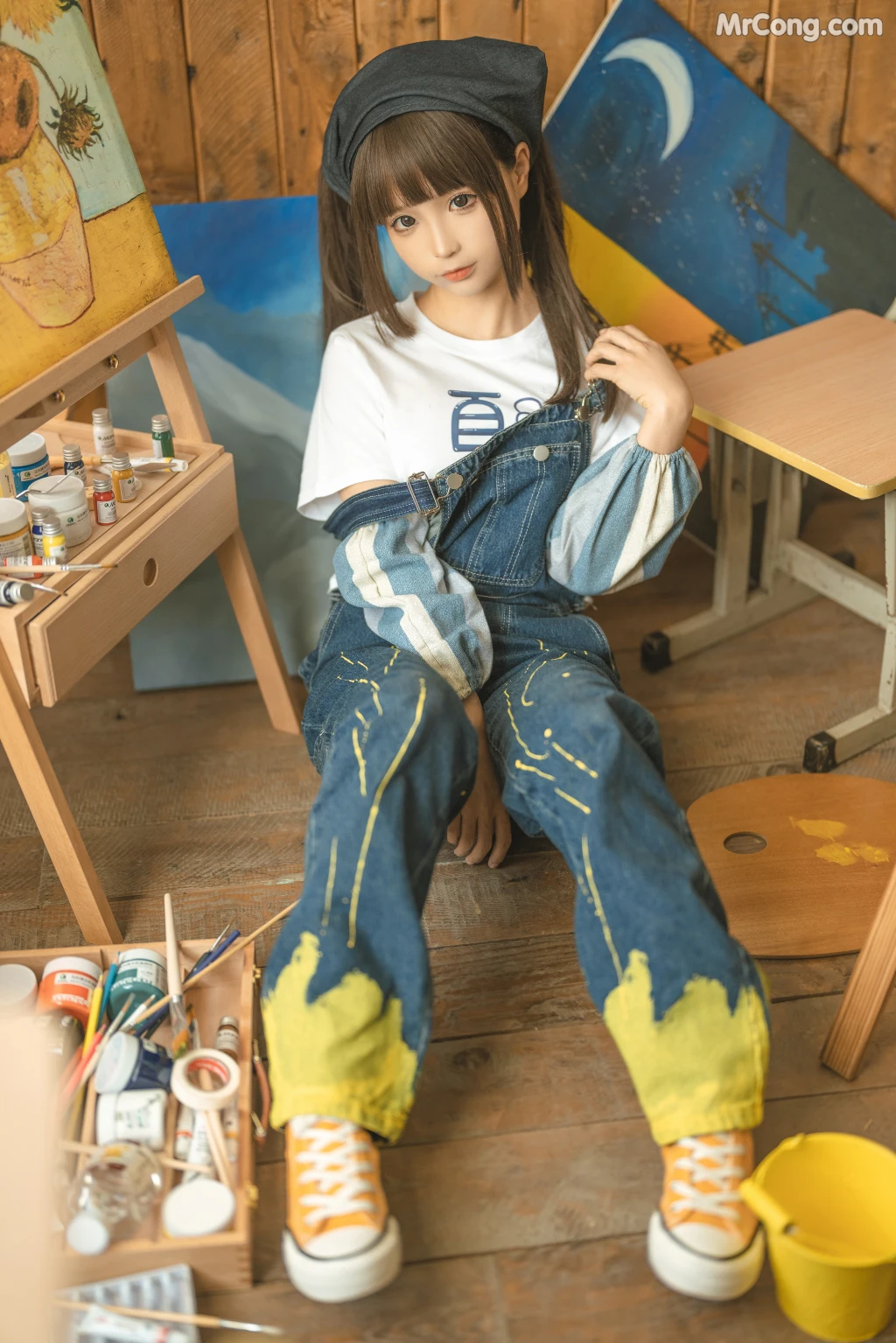 Coser@蠢沫沫 (chunmomo): 小画家 (Small Painter) (110 photos) – Page 5