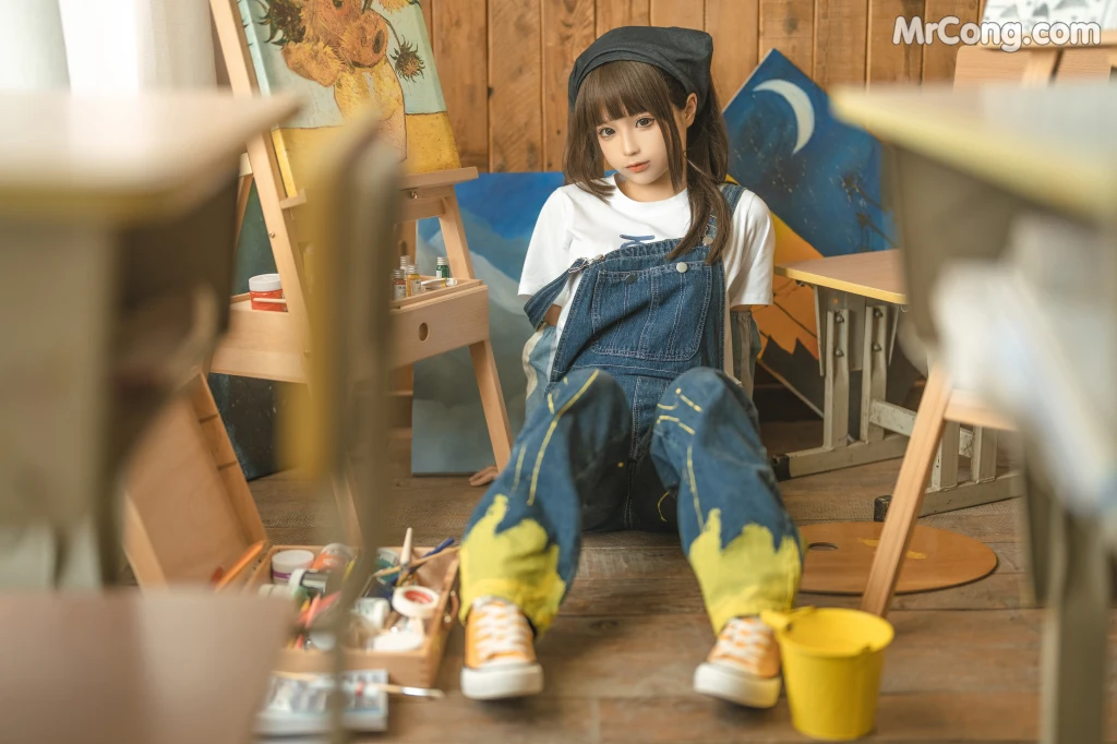 Coser@蠢沫沫 (chunmomo): 小画家 (Small Painter) (110 photos) – Page 5