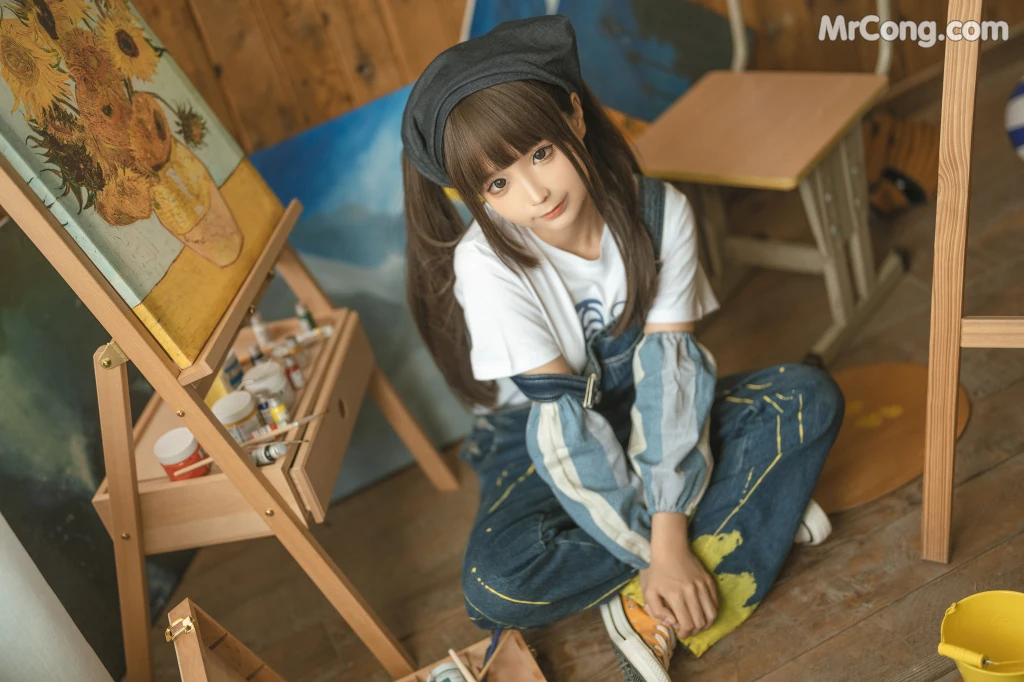 Coser@蠢沫沫 (chunmomo): 小画家 (Small Painter) (110 photos) – Page 5
