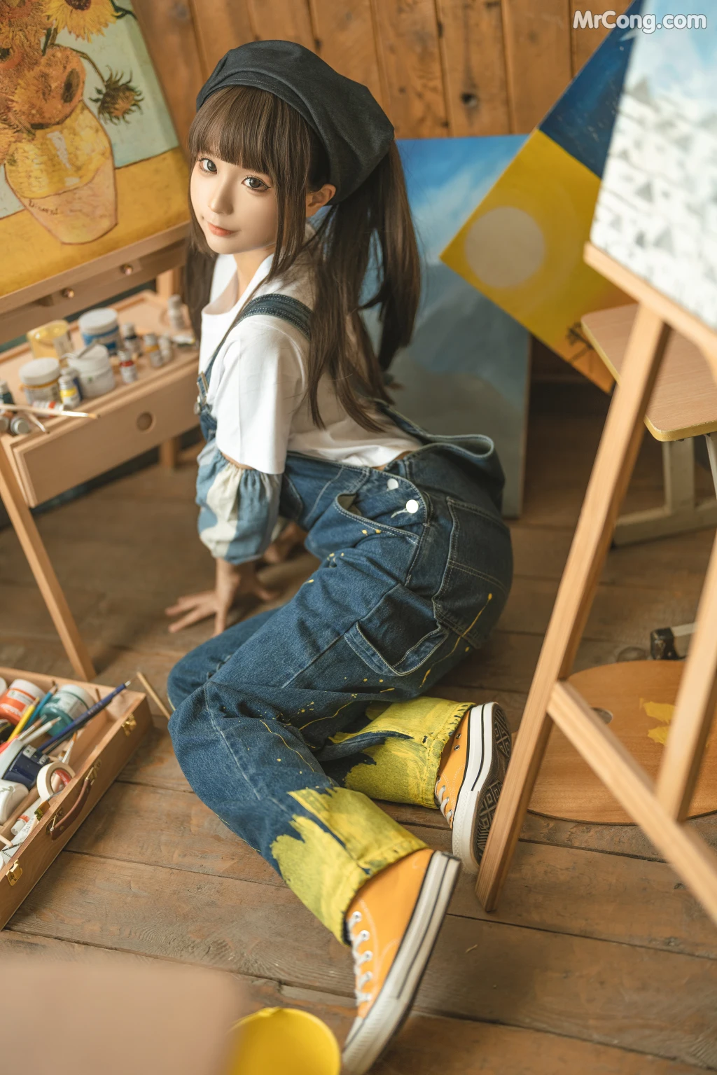 Coser@蠢沫沫 (chunmomo): 小画家 (Small Painter) (110 photos) – Page 5