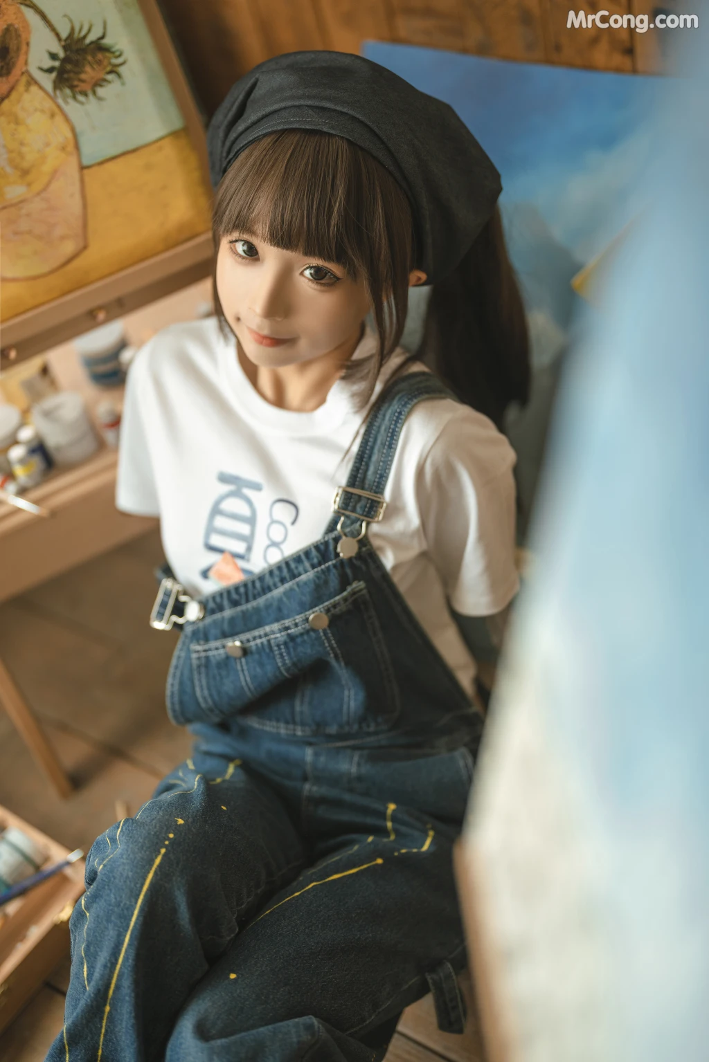 Coser@蠢沫沫 (chunmomo): 小画家 (Small Painter) (110 photos) – Page 5
