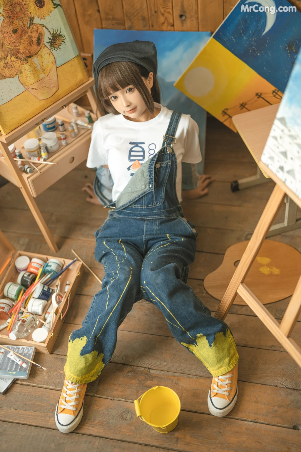 Coser@蠢沫沫 (chunmomo): 小画家 (Small Painter) (110 photos) – Page 5