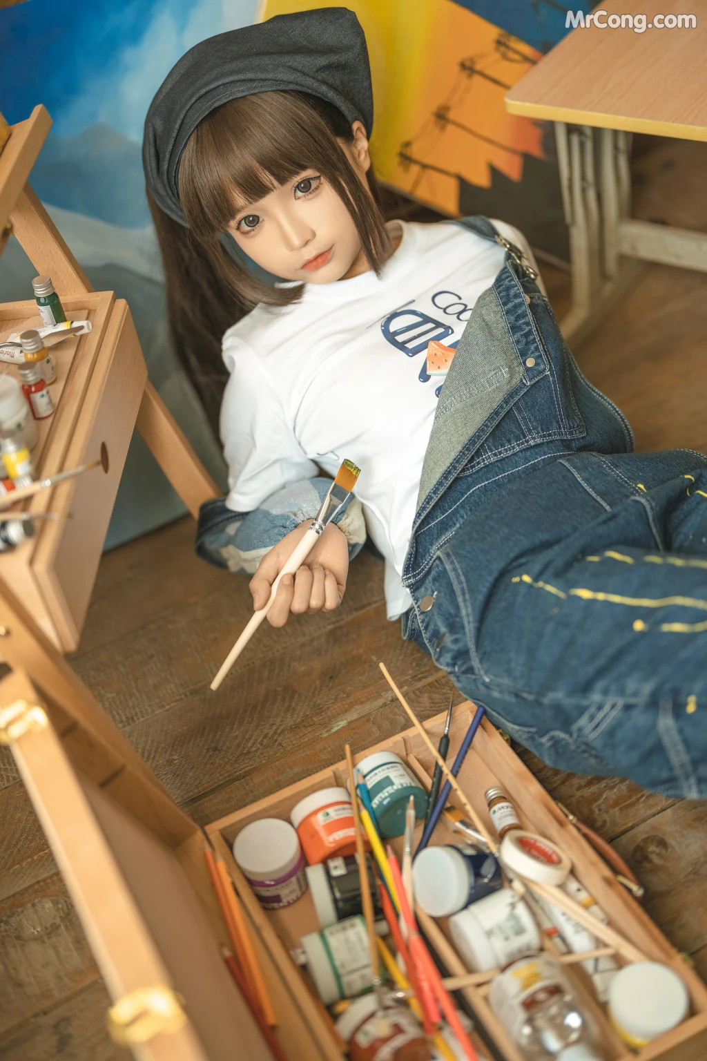 Coser@蠢沫沫 (chunmomo): 小画家 (Small Painter) (110 photos) – Page 5