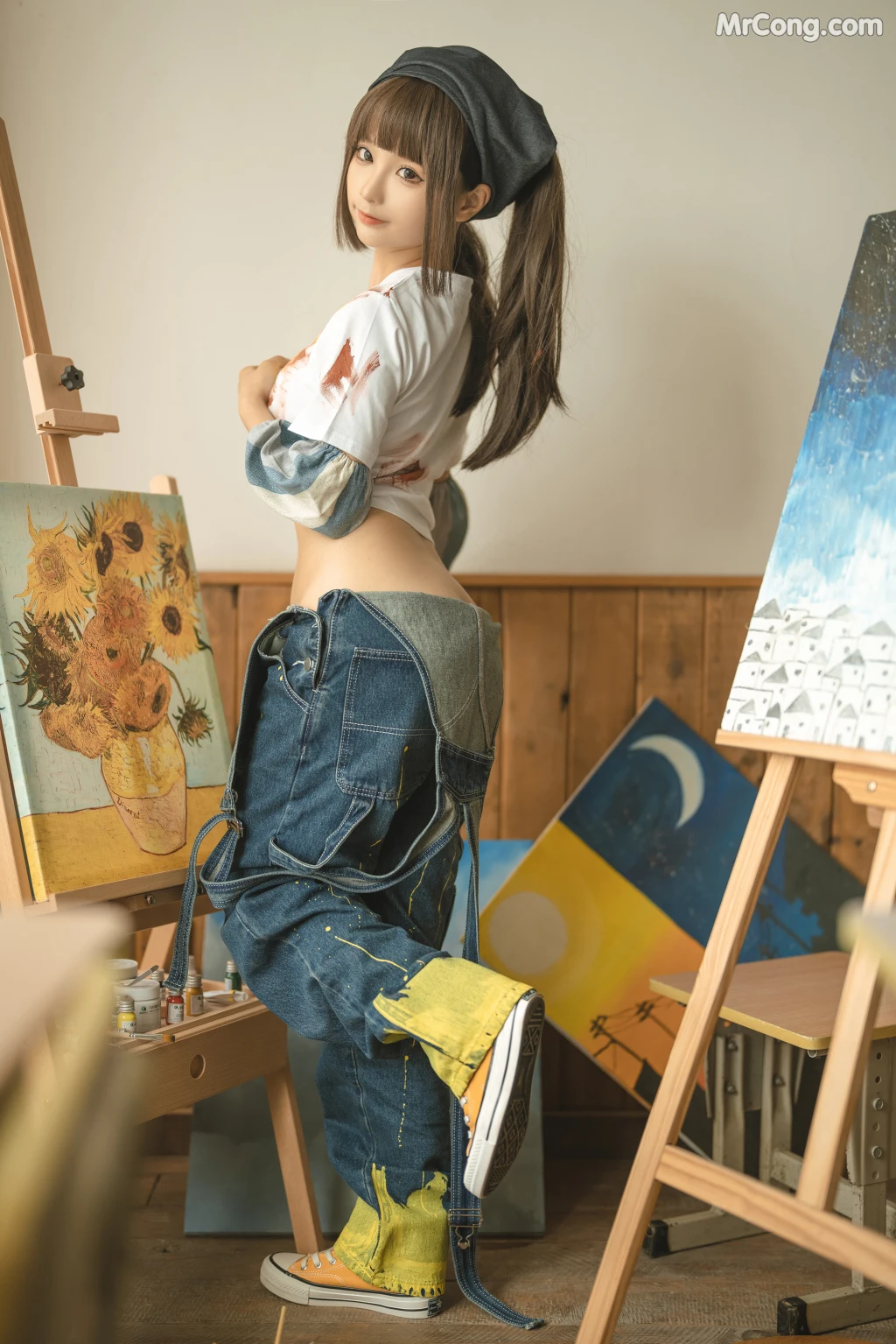 Coser@蠢沫沫 (chunmomo): 小画家 (Small Painter) (110 photos) – Page 6