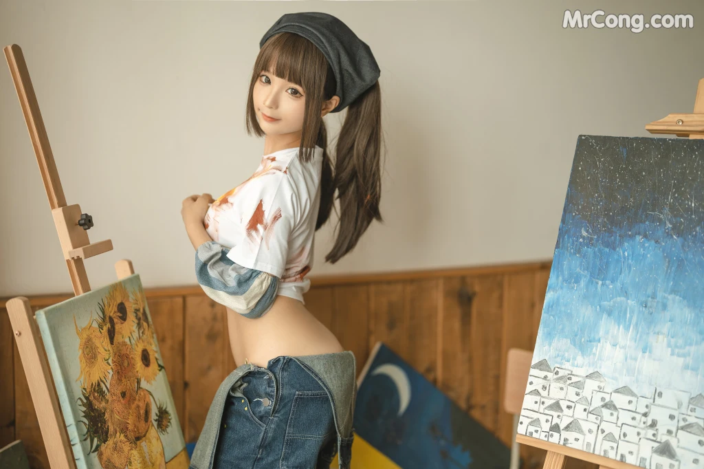 Coser@蠢沫沫 (chunmomo): 小画家 (Small Painter) (110 photos) – Page 6