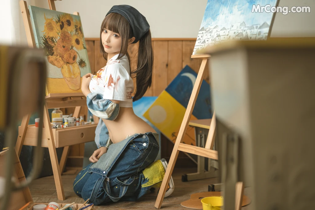 Coser@蠢沫沫 (chunmomo): 小画家 (Small Painter) (110 photos) – Page 6
