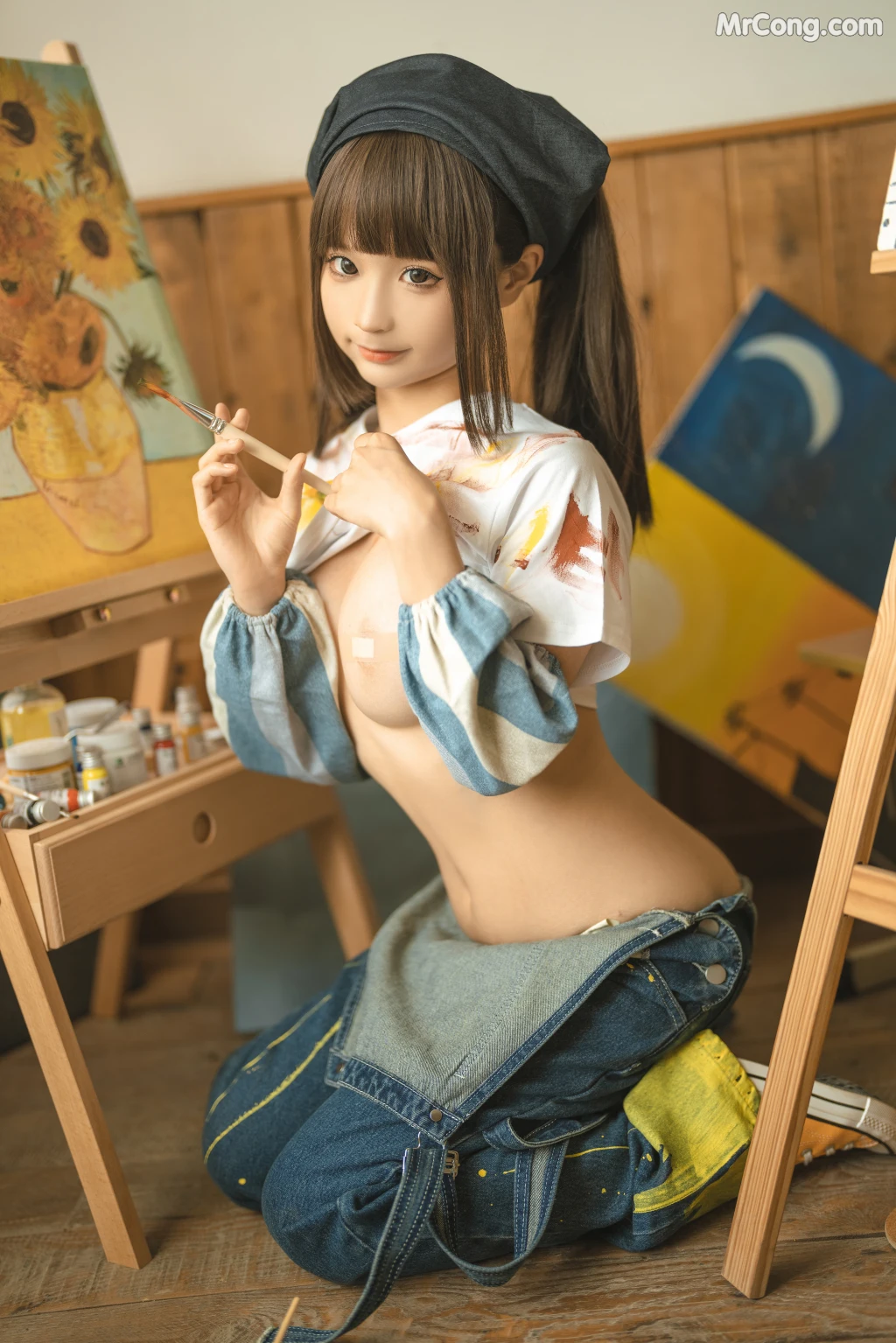 Coser@蠢沫沫 (chunmomo): 小画家 (Small Painter) (110 photos) – Page 6