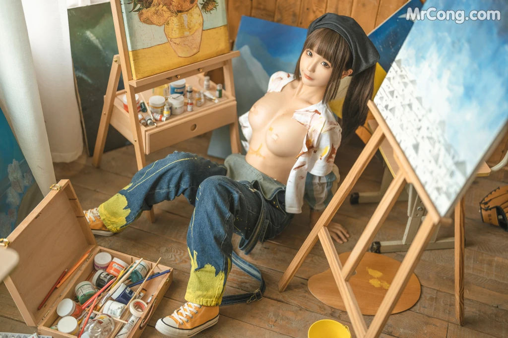 Coser@蠢沫沫 (chunmomo): 小画家 (Small Painter) (110 photos) – Page 7