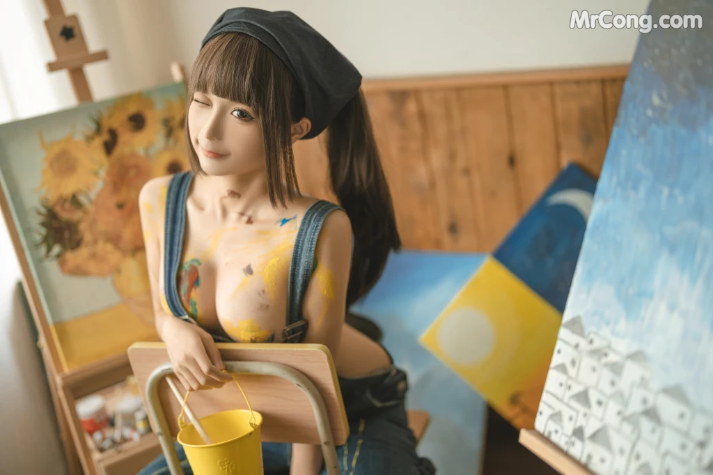 Coser@蠢沫沫 (chunmomo): 小画家 (Small Painter) (110 photos) – Page 8